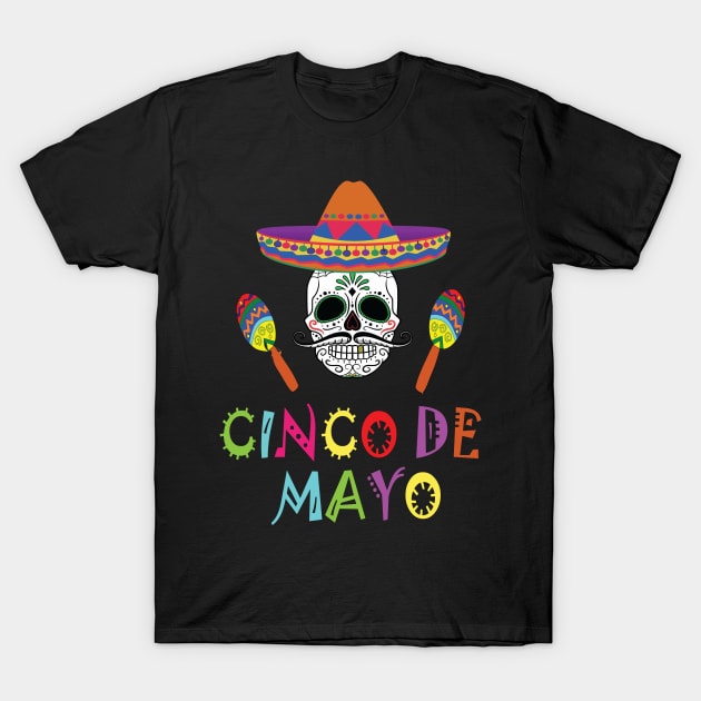 Viva Cinco De Mayo Fiesta Mexican Party Drinking Shirt T-Shirt by Grabitees